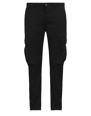 TRUE RELIGION Denim trousers Black 80% Tencel™, 17% Cotton, 3% Elastane