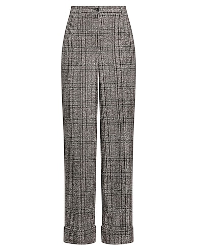 DOLCE&GABBANA Casual pants Dark brown 39% Alpaca wool, 33% Cotton, 28% Polyamide