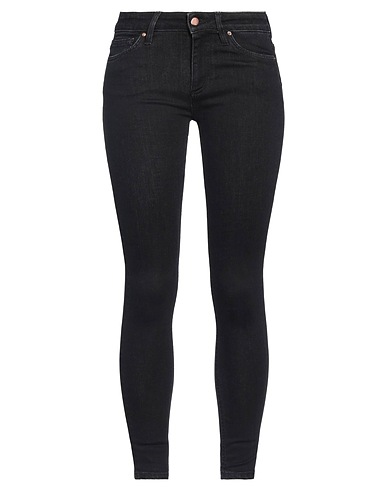 DON THE FULLER Denim trousers Black 92% Cotton, 6% Elastomultiester, 2% Elastane