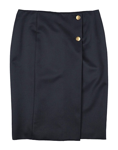 GIVENCHY Midi skirt Midnight blue 77% Wool, 23% Mohair wool
