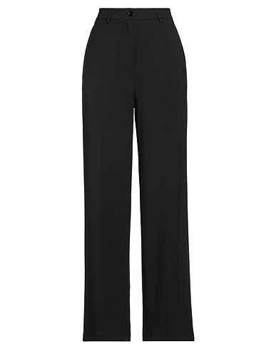 JUCCA Casual trouser Black 62% Viscose, 36% Polyester, 2% Elastane