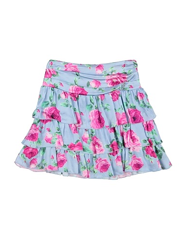 MISS BLUMARINE Skirt Light blue 100% Viscose