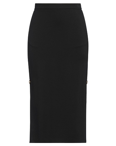PINKO Midi skirt Black 67% Viscose, 28% Polyamide, 5% Elastane