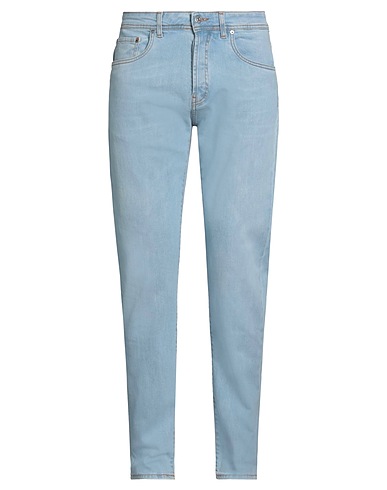 LIU •JO MAN Denim trousers Blue 98% Cotton, 2% Elastane