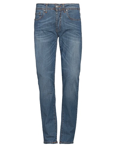 LIU •JO MAN Denim pants Blue 98% Cotton, 2% Elastane