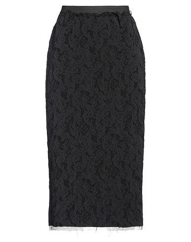 A_ME Gonna midi Nero 40% Poliestere, 35% Poliammide, 20% Lana, 5% Elastan, Lino