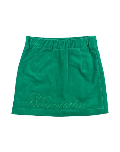 MISS BLUMARINE Skirt Green 98% Cotton, 2% Elastane