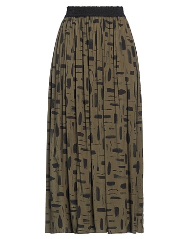 ALESSIA SANTI Midi skirt Military green 100% Viscose