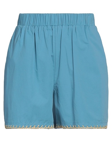 REDValentino Shorts & Bermuda Pastel blue 100% Cotton, Cellulose