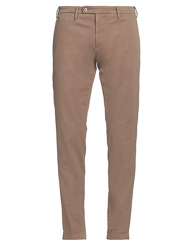 MICHAEL COAL Casual trouser Camel 98% Cotton, 2% Elastane
