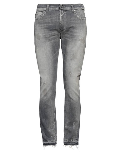 7 FOR ALL MANKIND Denim trousers Grey 97% Cotton, 3% Elastane