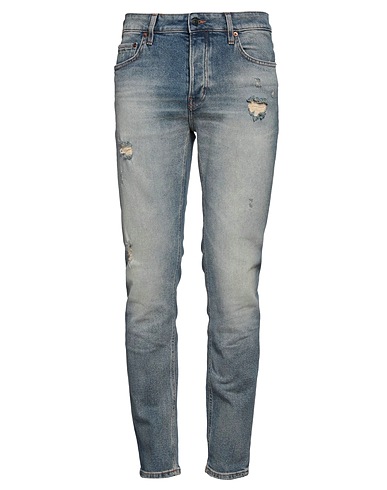 HAIKURE Denim trousers Blue 99% Cotton, 1% Elastane
