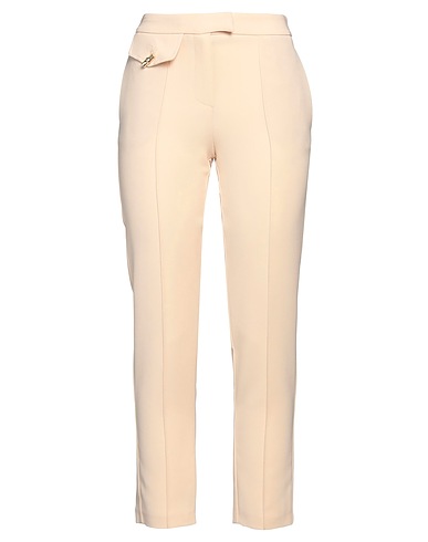 SIMONA CORSELLINI Casual trouser Apricot 94% Polyester, 6% Elastane