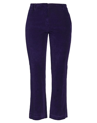 TRUE ROYAL Casual trouser Purple 66% Cotton, 32% Lycra®, 2% Elastane