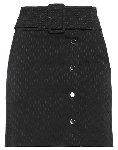 KARL LAGERFELD Mini skirt Black 52% Acetate, 25% Polyamide, 23% Viscose