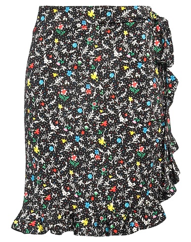 RABANNE Mini skirt Black 90% Viscose, 10% Elastane