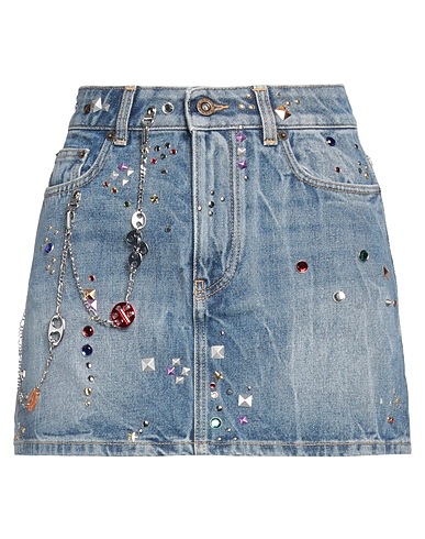 RABANNE Denim skirt Blue 100% Cotton