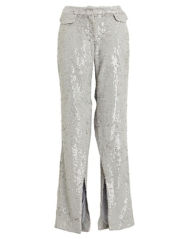 THE MANNEI Casual trouser Light grey 80% Viscose, 20% Elastane