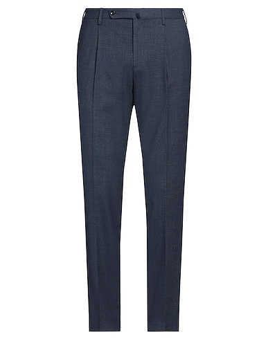 INCOTEX Casual trouser Midnight blue 53% Wool, 45% Polyester, 2% Elastane
