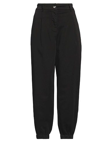 LIU •JO Casual trouser Black 66% Cotton, 32% Polyester, 2% Elastane
