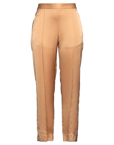 ELEVENTY Casual trouser Camel 60% Triacetate, 40% Cupro