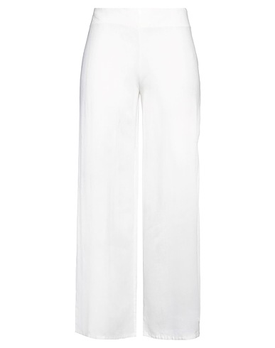 ROSSOPURO Casual trouser BIANCO 100% Linen