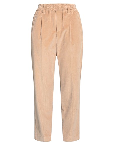 BRUNELLO CUCINELLI Casual pants Sand 100% Cotton, Brass