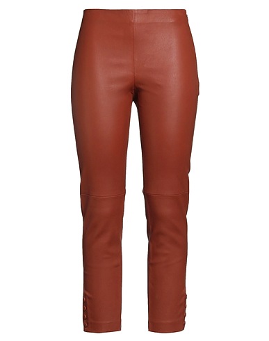 THEORY Pantalone Marrone Pelle di agnello