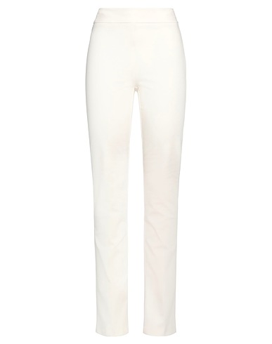 ANNA SERAVALLI Casual trouser Cream 68% Viscose, 27% Polyamide, 5% Elastane