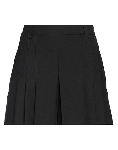 SEMICOUTURE Shorts & Bermudas Schwarz 53% Polyester, 43% Schurwolle, 4% Elastan