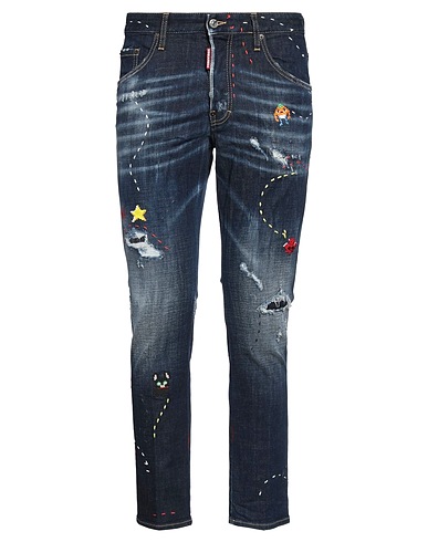 DSQUARED2 Denim trousers Blue 99% Cotton, 1% Elastane