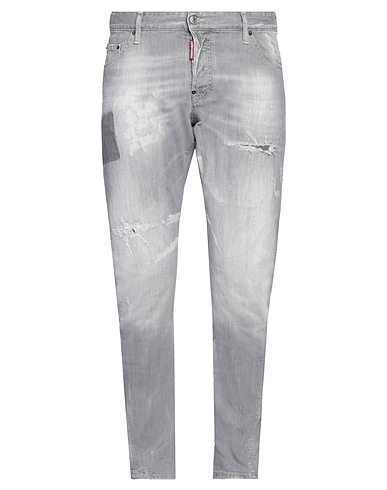 DSQUARED2 Denim trousers Light grey 98% Cotton, 2% Elastane