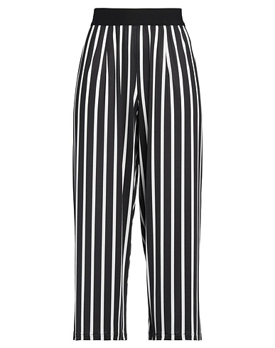 MARIA CALDERARA Casual trouser Black 95% Polyester, 5% Elastane