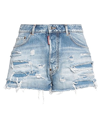 DSQUARED2 Shorts Blau 100% Baumwolle