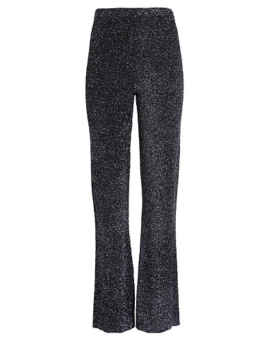 ELEONORA GOTTARDI Casual pants Black 67% Polyamide, 33% Metal