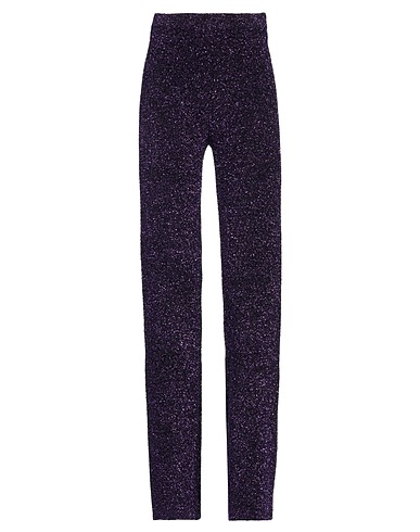 ELEONORA GOTTARDI Pantalone Viola 67% Poliammide, 33% Metallo