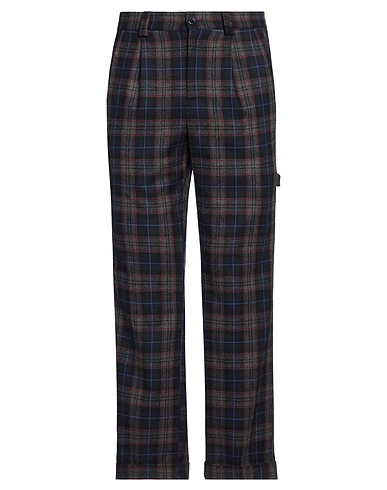 DANIELE ALESSANDRINI Casual trouser Midnight blue 55% Polyester, 45% Wool