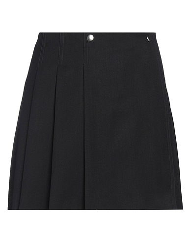 PLAN C Mini skirt Midnight blue 100% Wool