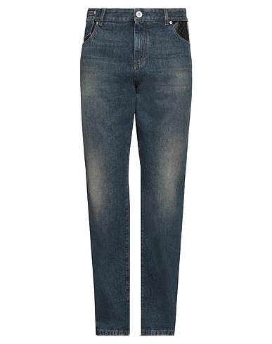 BALMAIN Denim pants Blue 100% Cotton