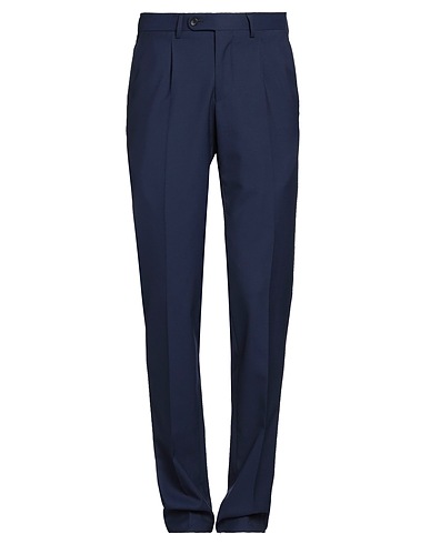 PARTHENOPE Pantalone Blu navy 100% Super 120s Lana