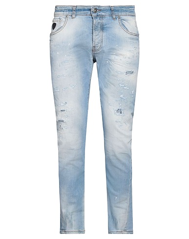 JOHN RICHMOND Denim pants Blue 98% Cotton, 2% Elastane