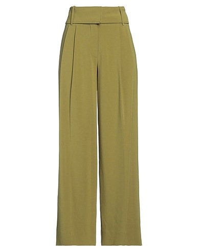 PROENZA SCHOULER Pantalone Verde militare 70% Triacetato, 30% Poliestere