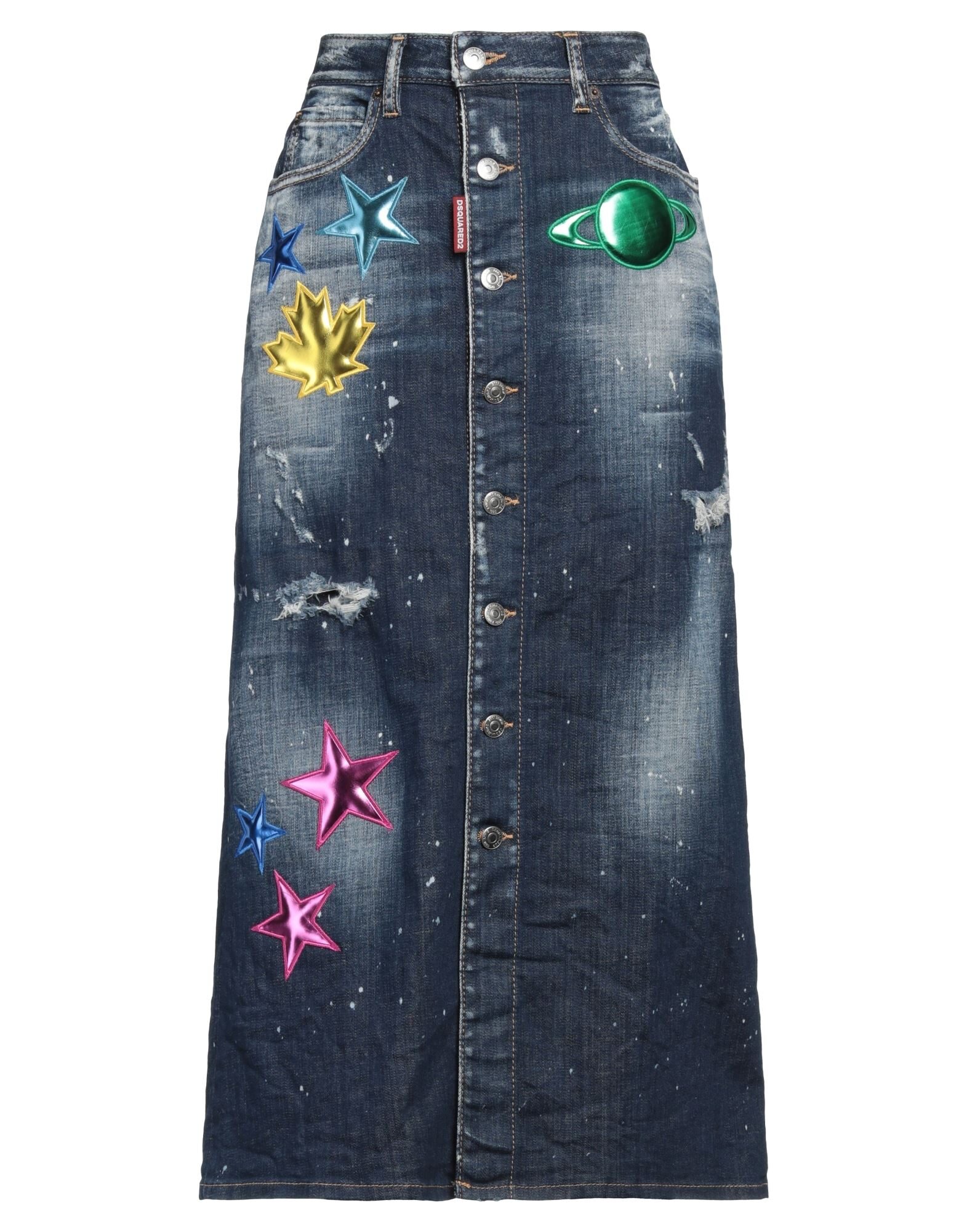 dsquared2 デニムスカート DSQUARED2 | デニムスカート ブルー レディース | YOOX