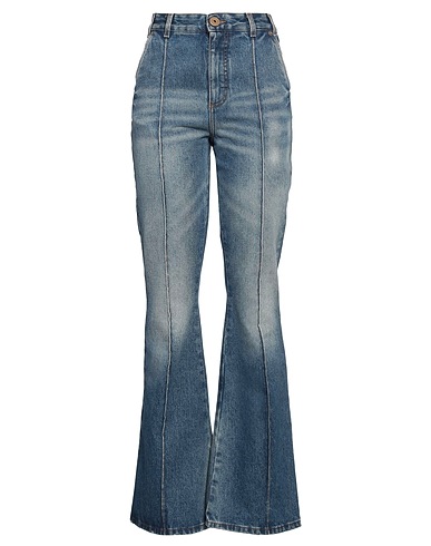 BALMAIN Denim pants Blue 100% Cotton, Polyester