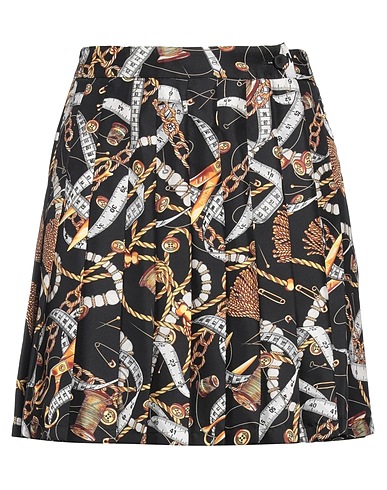 MOSCHINO Mini skirt Black 100% Silk