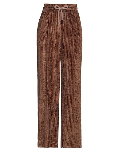 PESERICO Casual pants EASY Khaki 100% Viscose, Alpaca wool, Polyamide, Virgin Wool
