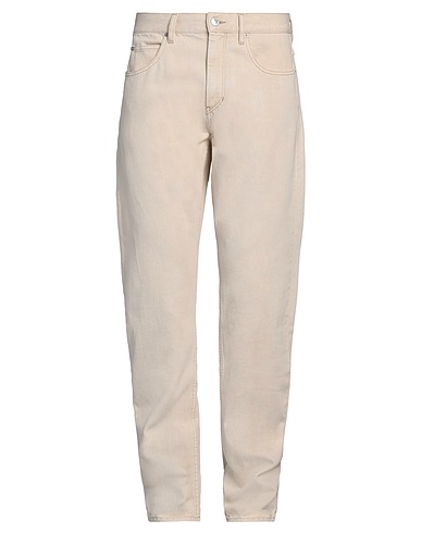 ISABEL MARANT Denim trousers Beige 100% Cotton