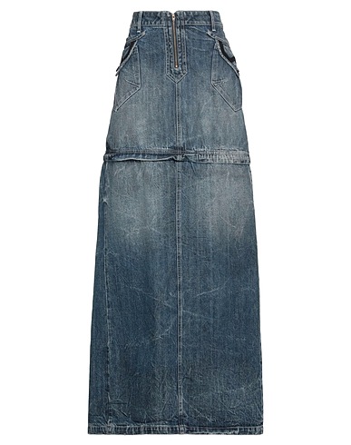MARTINE ROSE Denim skirt Blue 100% Cotton