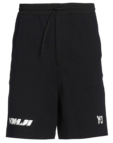Y-3 Shorts & Bermuda Black 100% Cotton, Polyamide, Elastane