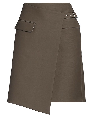 PETER DO Mini skirt Military green 60% Virgin Wool, 40% Viscose